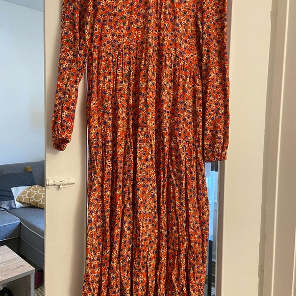Orange floral Zara Maxi - Picture 2 of 4